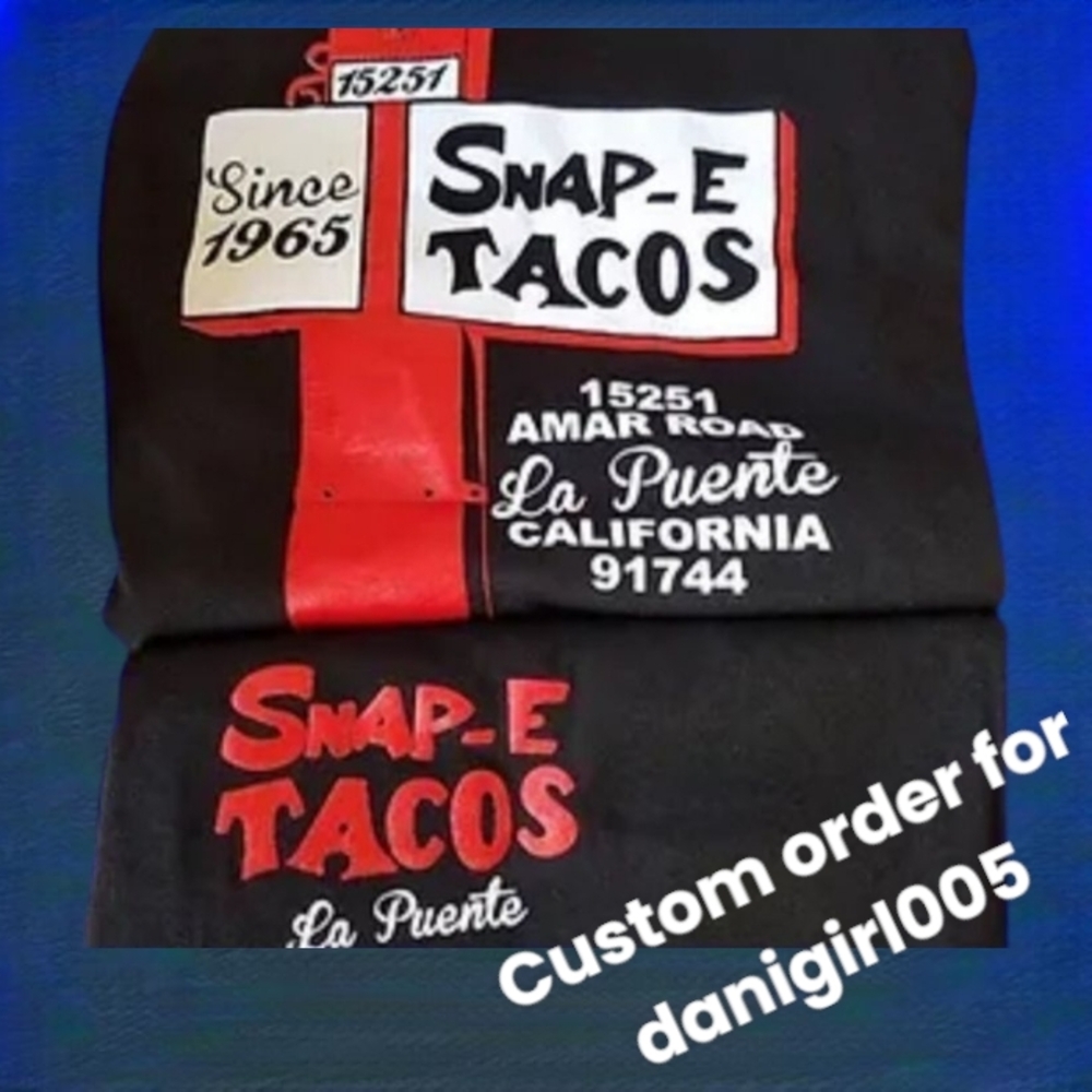 Black Snap-E Tacos Graphic Tee